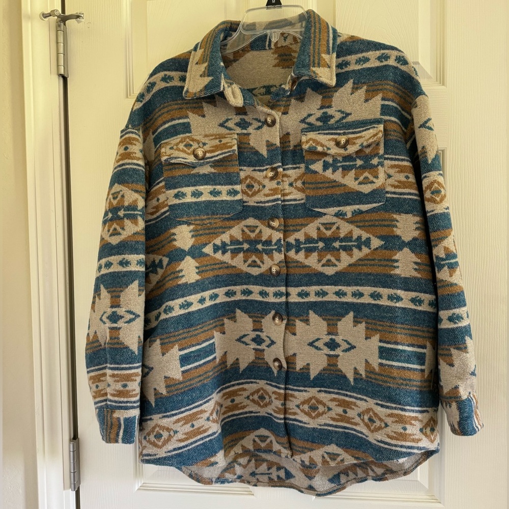 Aztec Button Up - image 1
